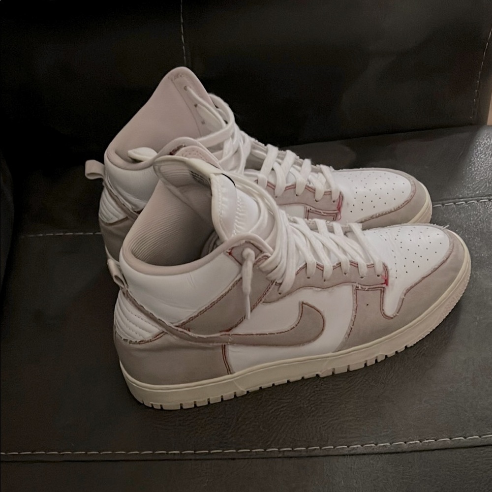 Dunk High 1985, Barely Rose Denim, High-Top men’s dunks, size 12
